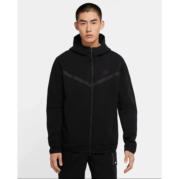 Nike Tech Fleece Windrunner Full Zip Hoodie Black size XLCU4489-010 2022